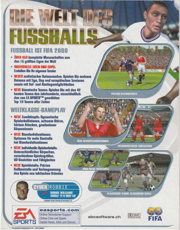Back Cover for FIFA 2000: Major League Soccer (Windows)