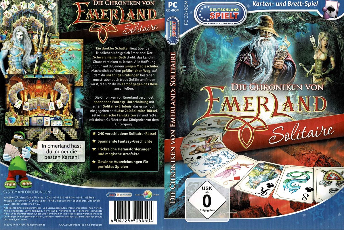 Full Cover for The Chronicles of Emerland Solitaire (Windows) (Deutschland Spielt release)