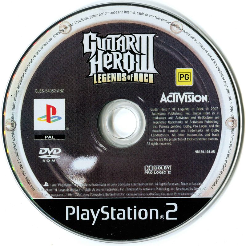 Media for Guitar Hero III: Legends of Rock (PlayStation 2)