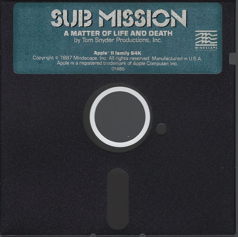 Media for Sub Mission (Apple II)