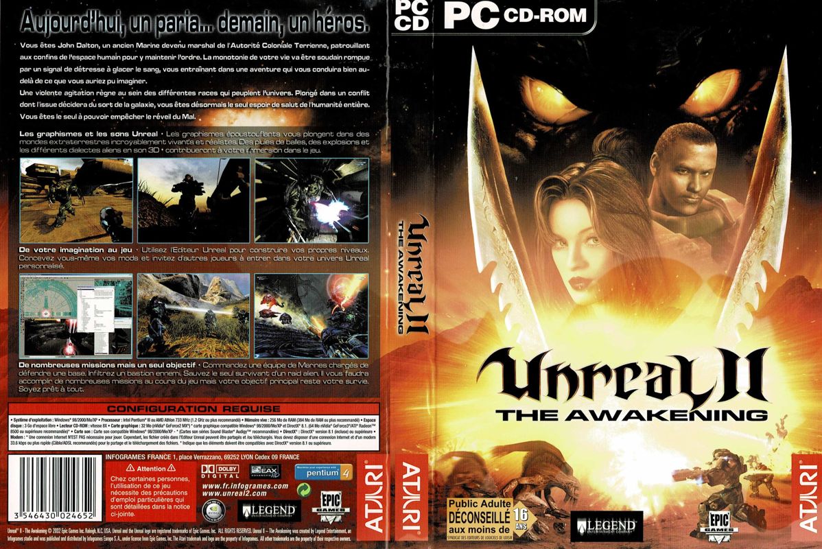 Full Cover for Unreal II: The Awakening (Windows)