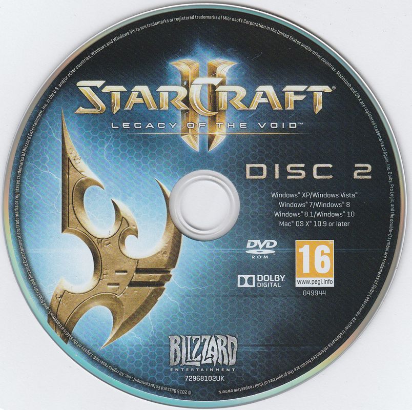 Media for StarCraft II: Legacy of the Void (Macintosh and Windows): Disc 2