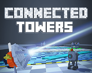 Front Cover for Connected Towers (Browser) (itch.io release)