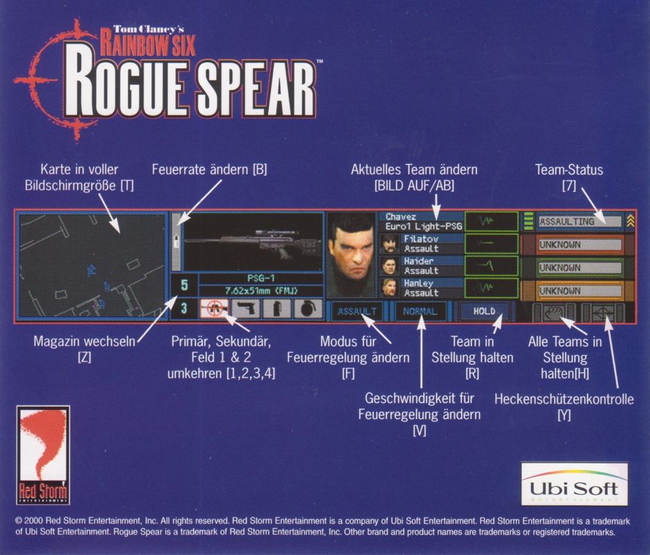 Other for Tom Clancy's Rainbow Six: Rogue Spear (Windows) (Ubi Soft re-release): Jewel Case - Back