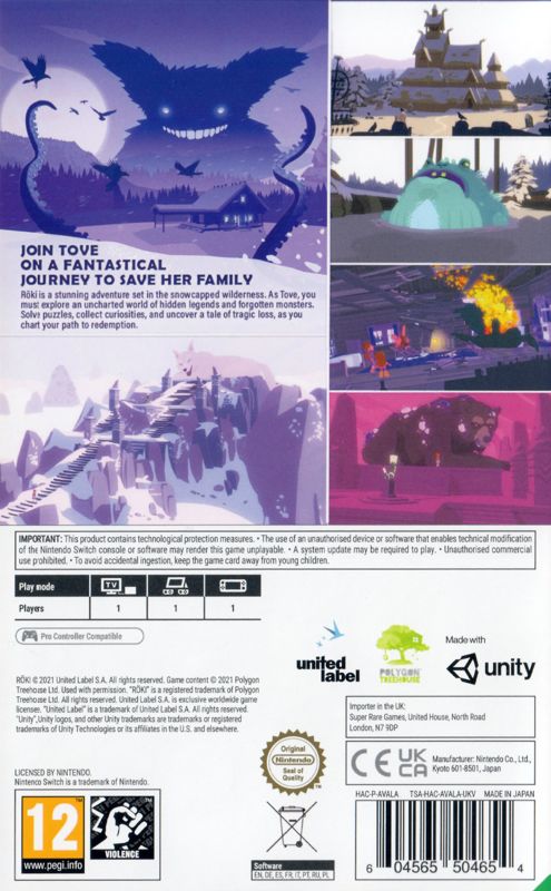 Switch Game Roki Röki cover or packaging material - MobyGames