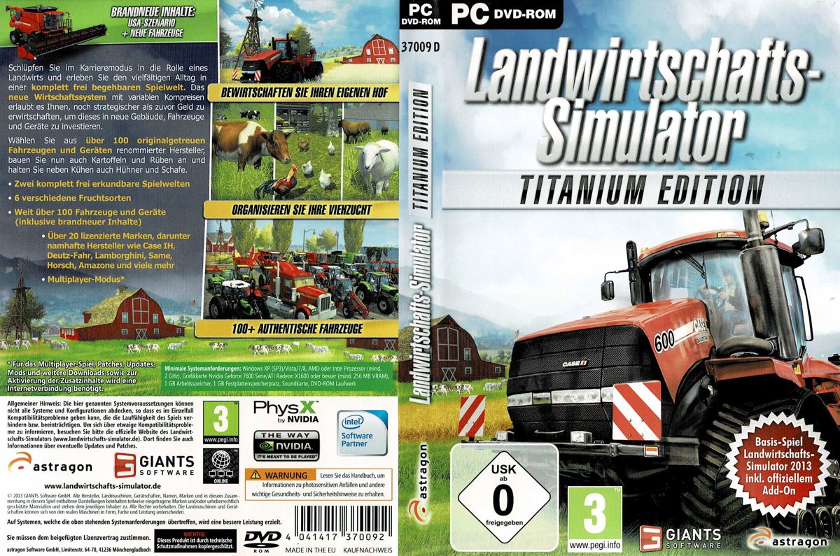 Full Cover for Farming Simulator 2013: Titanium Edition (Windows)