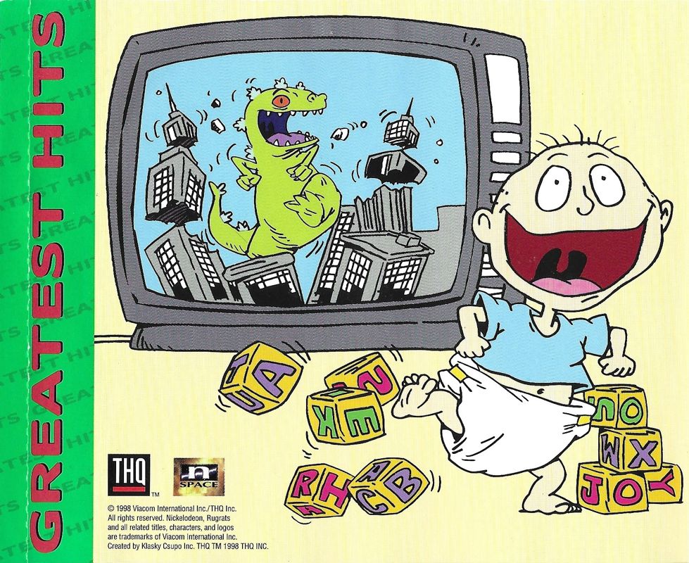 Inside Cover for Rugrats: Search for Reptar (PlayStation) (Greatest Hits release)
