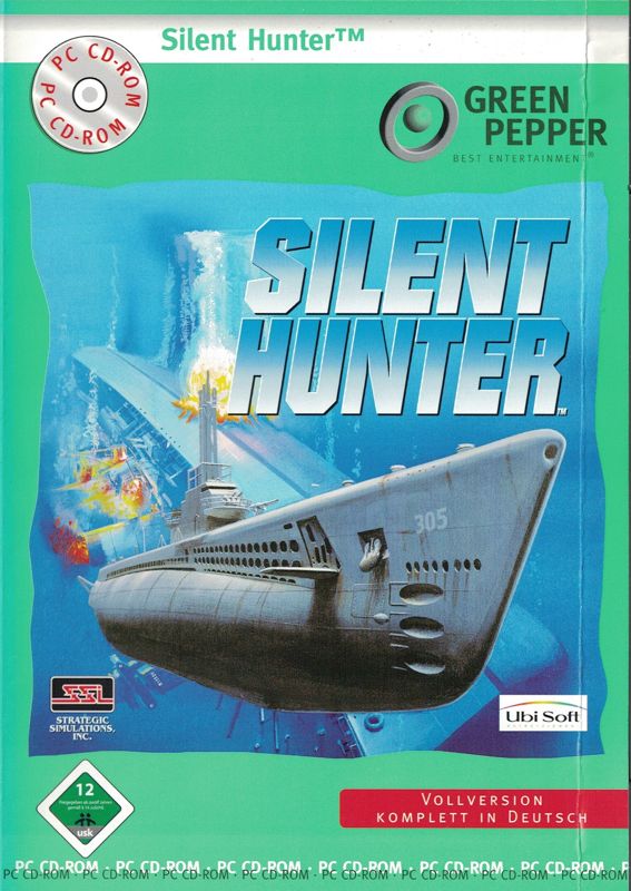 Front Cover for Silent Hunter (DOS) (Green Pepper release (#149))