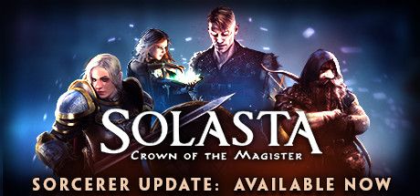 Front Cover for Solasta: Crown of the Magister (Windows) (Steam release): Sorcerer Update: Available Now