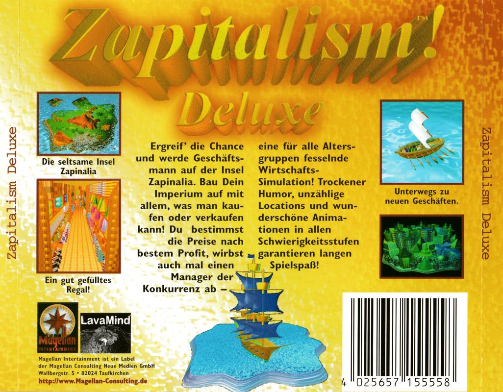 Back Cover for Zapitalism! (Windows and Windows 3.x): Full