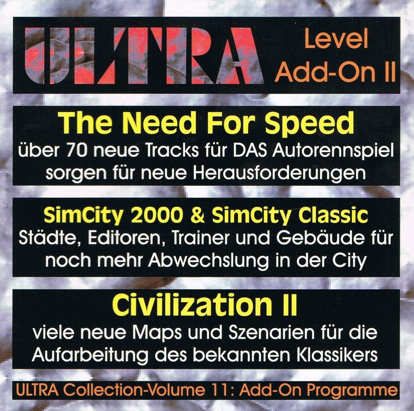 Front Cover for Ultra Level Add-On II (DOS and Windows 3.x)