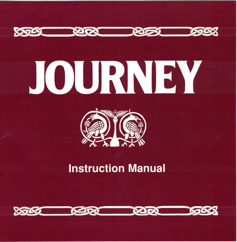 Manual for Journey: The Quest Begins (DOS): Front