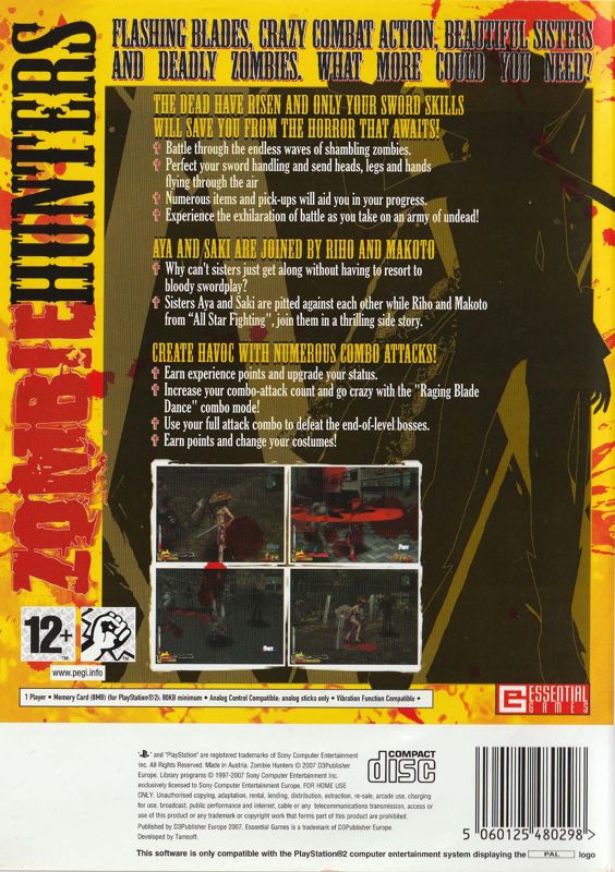 Zombie Hunters cover or packaging material - MobyGames