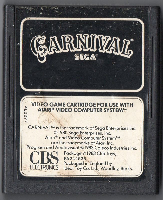 Media for Carnival (Atari 2600) (Alternate media design)