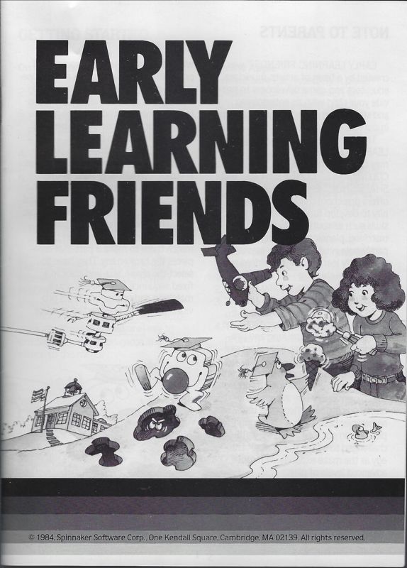 Manual for Early Learning Friends (Commodore 64)