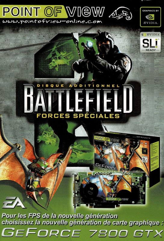Advertisement for Battlefield 2: Special Forces (Windows): Point of View - Front