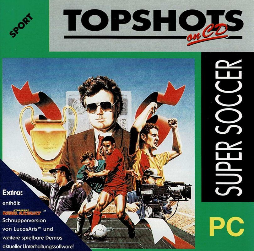 Front Cover for Starbyte Super Soccer (DOS) (Topshots on CD release)