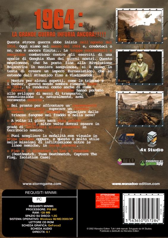 Back Cover for Iron Storm (Windows)