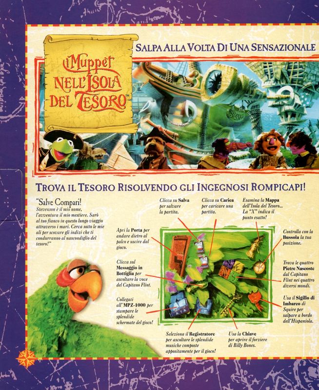 Inside Cover for Muppet Treasure Island (Windows and Windows 16-bit): Left Flap