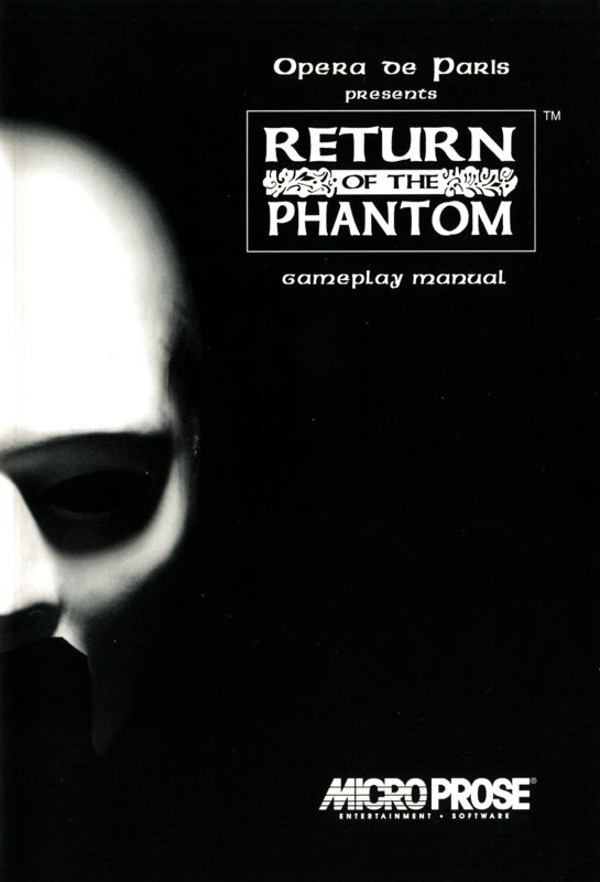 Manual for Return of the Phantom (DOS): Front