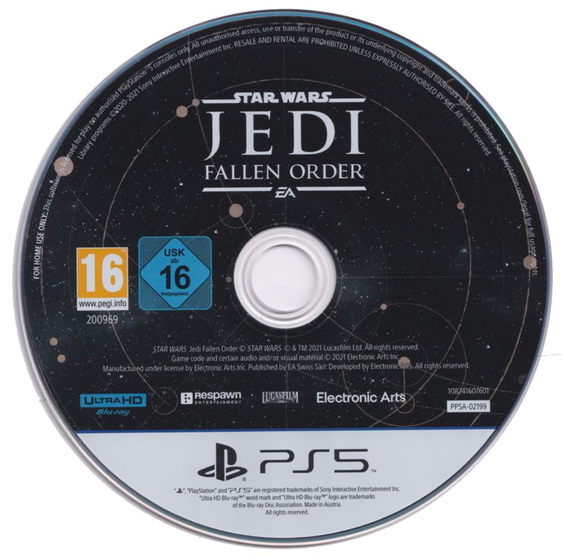 Star Wars: Jedi - Fallen Order cover or packaging material - MobyGames