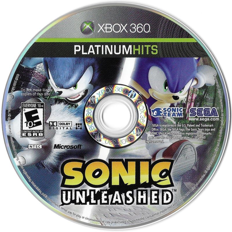 Media for Sonic Unleashed (Xbox 360) (Platinum Hits release)