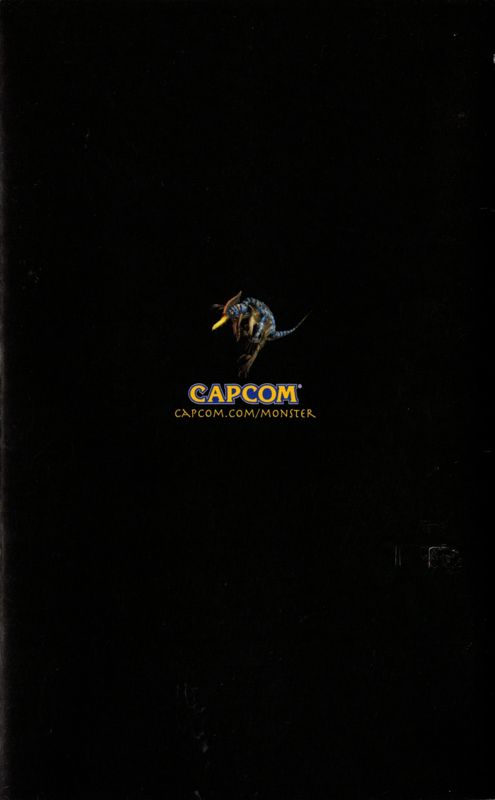 Manual for Monster Hunter (PlayStation 2): Back
