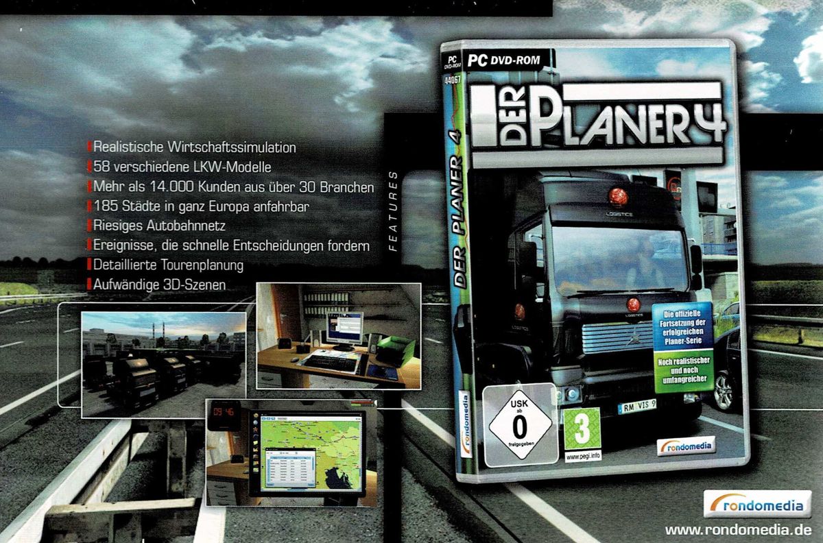 Advertisement for German Truck Simulator: Gold Edition (Windows) (Alternate release): Back