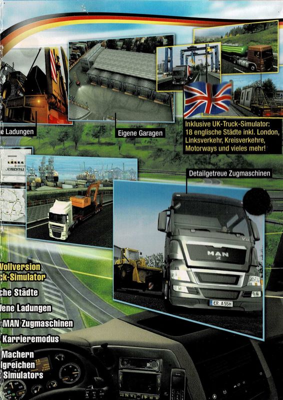 Inside Cover for German Truck Simulator: Gold Edition (Windows) (Alternate release): Right