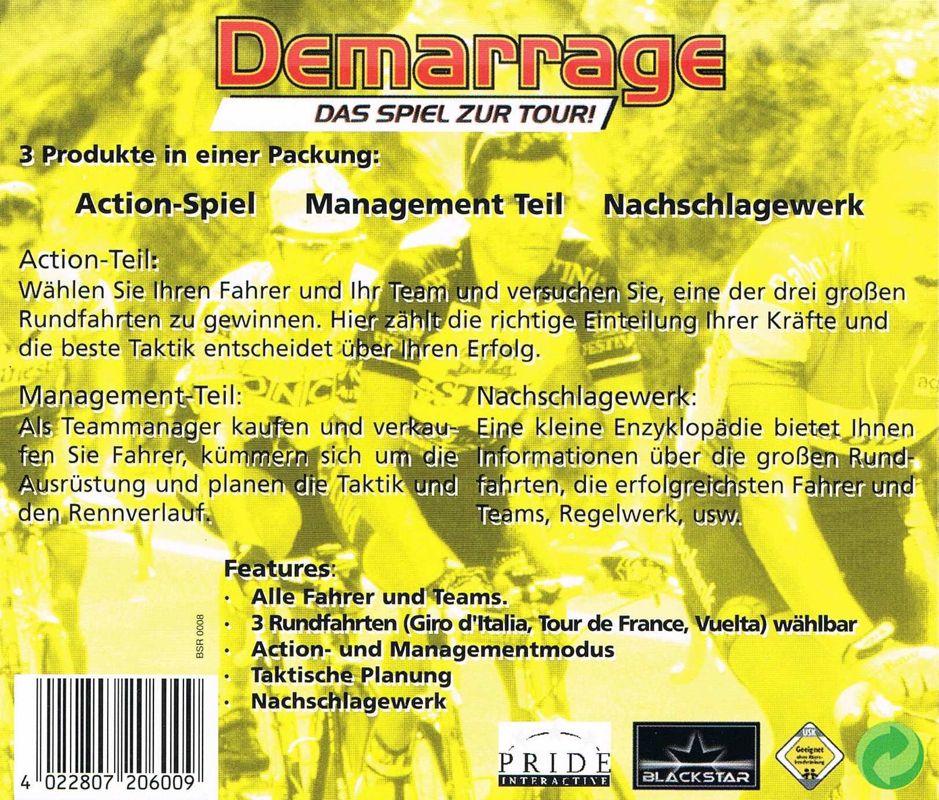 Other for Demarrage: Das Spiel zur Tour! (Windows): Jewel Case - Back