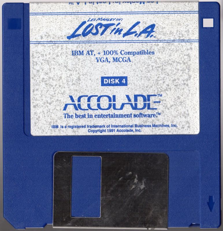 Media for Les Manley in: Lost in L.A. (DOS): Disk 4