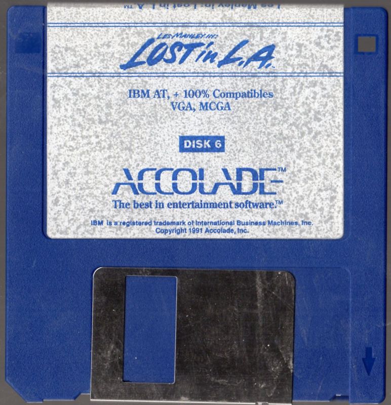 Media for Les Manley in: Lost in L.A. (DOS): Disk 6