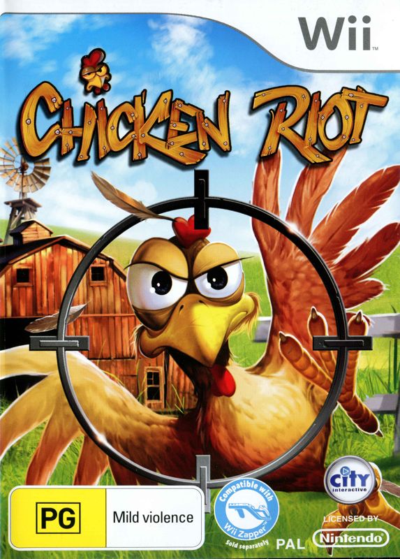 Front Cover for Chicken Riot (Wii)