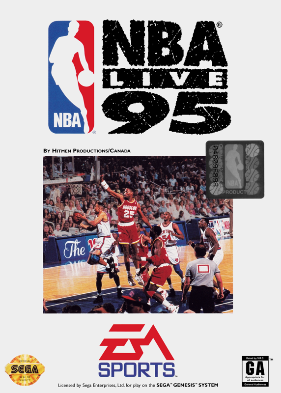 Front Cover for NBA Live 95 (Genesis)