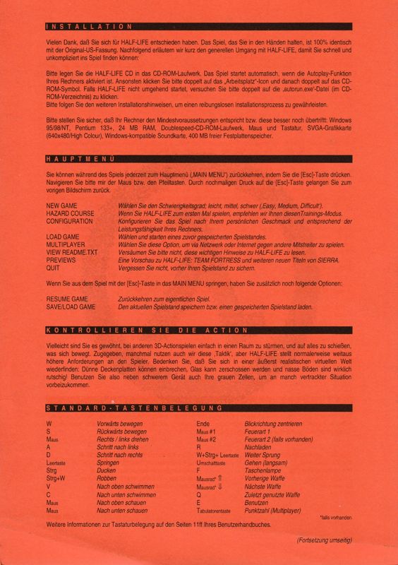 Half-Life cover or packaging material - MobyGames
