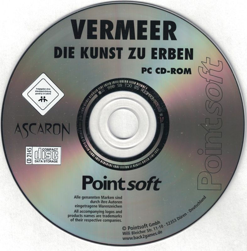 Media for Vermeer: Die Kunst zu erben (Windows) (Back to Games release)