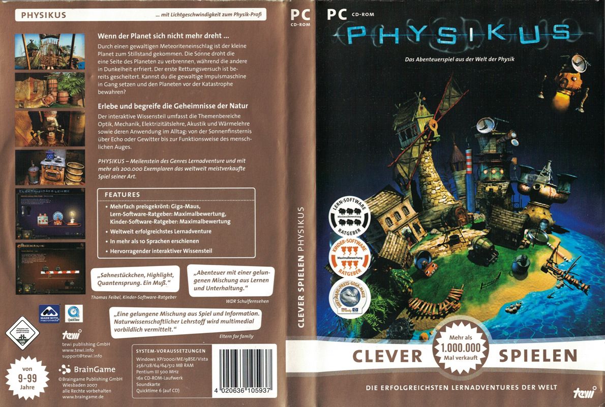 Full Cover for Physicus: Save the World with Science! (Windows) (Clever spielen release)