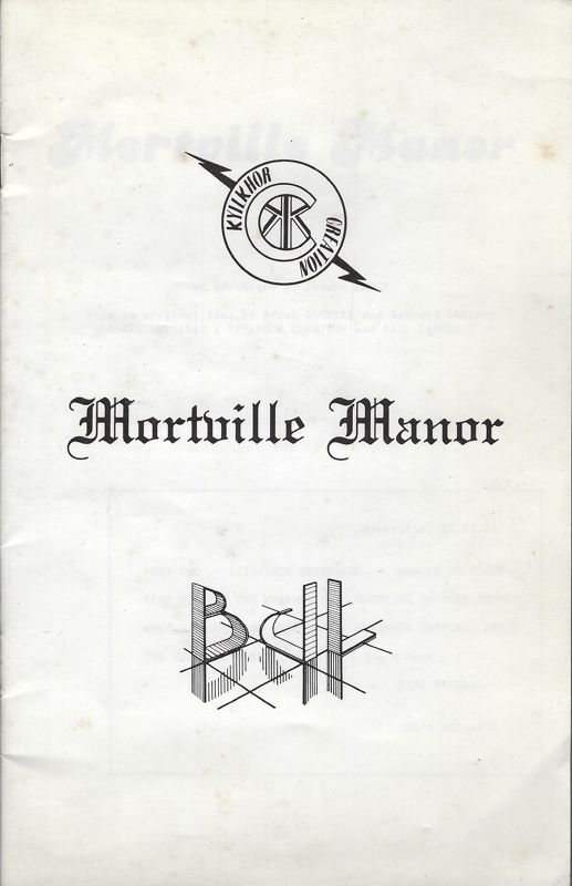 Manual for Mortville Manor (Atari ST)