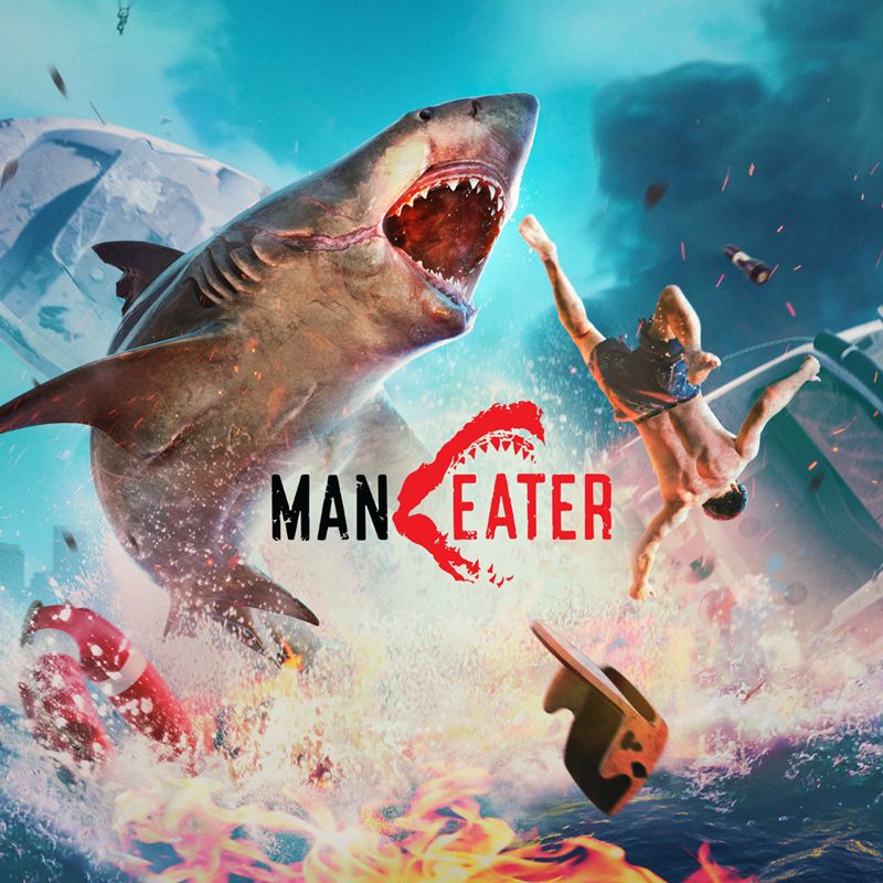 Front Cover for Maneater (Nintendo Switch) (download release)