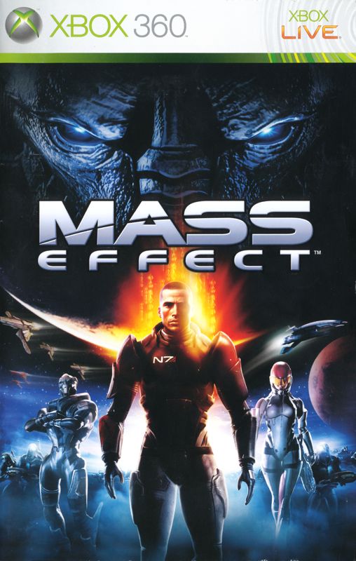 Manual for Mass Effect (Xbox 360): Front