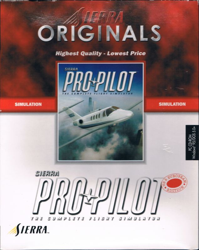 Front Cover for Sierra Pro Pilot 98: The Complete Flight Simulator (Windows) (SierraOriginals release)