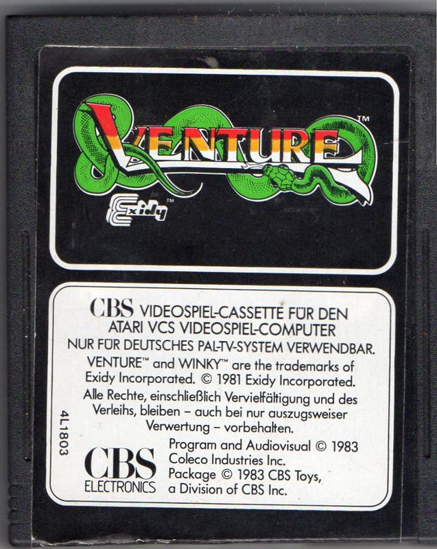 Media for Venture (Atari 2600)