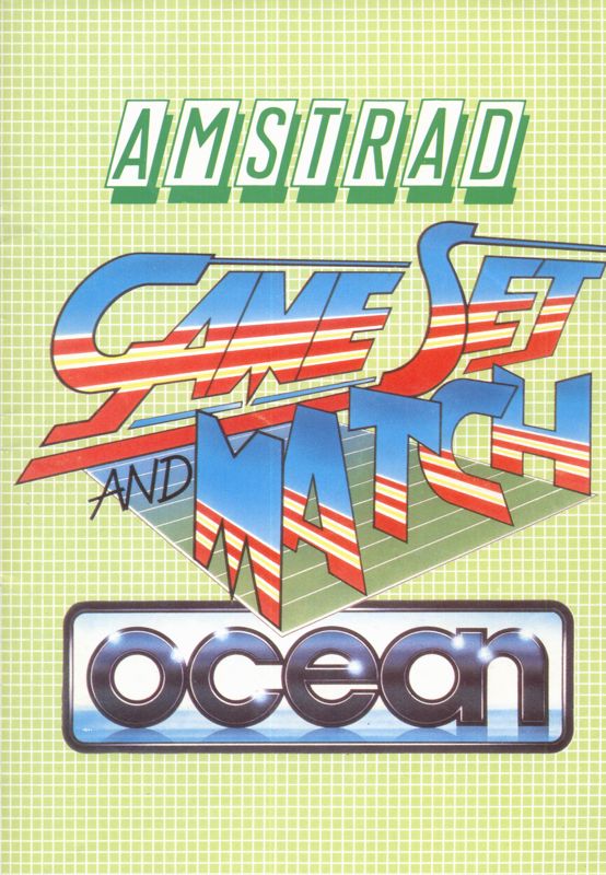 Game Set and Match cover or packaging material MobyGames