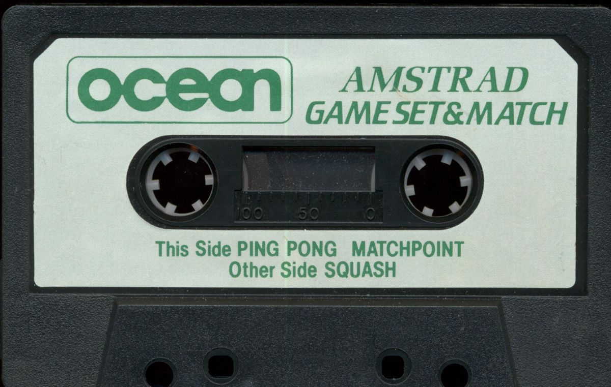 Media for Game Set and Match (Amstrad CPC): Ping Pong / Match Point / Squash tape