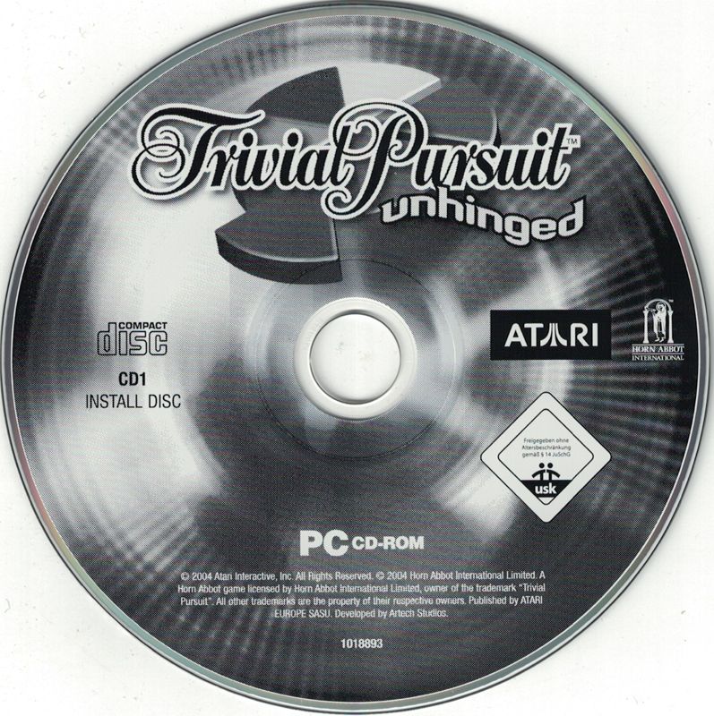 Media for Trivial Pursuit: Unhinged (Windows): Disc 1