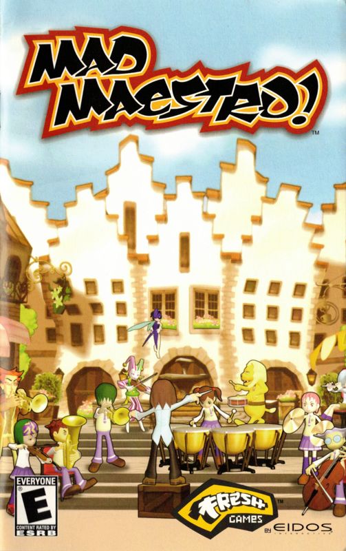 Manual for Mad Maestro! (PlayStation 2): Front