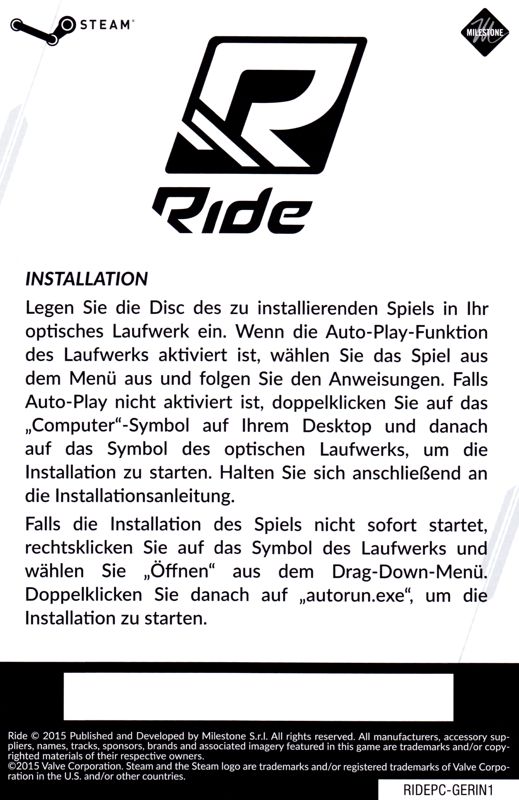 Other for Ride (Windows): DLC Code