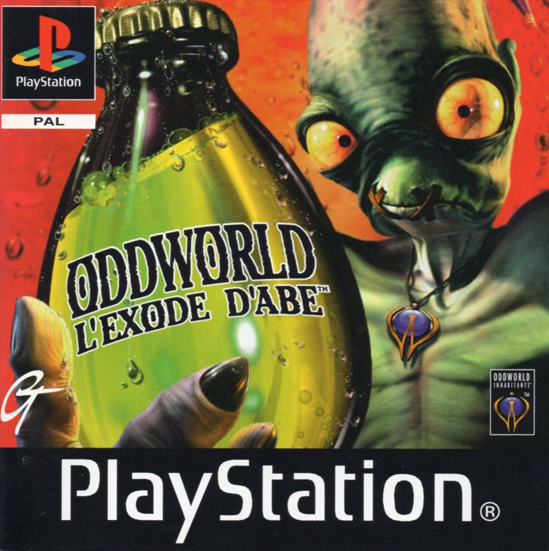 Manual for Oddworld: Abe's Exoddus (PlayStation): Front