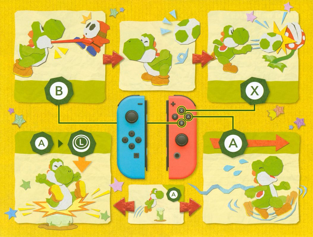 Inside Cover for Yoshi's Crafted World (Nintendo Switch)