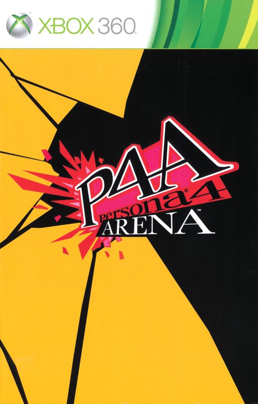 Manual for Persona 4: Arena (Xbox 360) (General European release): Front
